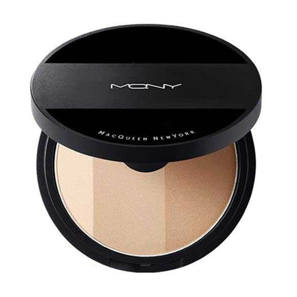 Палетка для контурингу обличчя Macqueen New York Fake Up 3 Color Shading, Beige Brown, 9 г